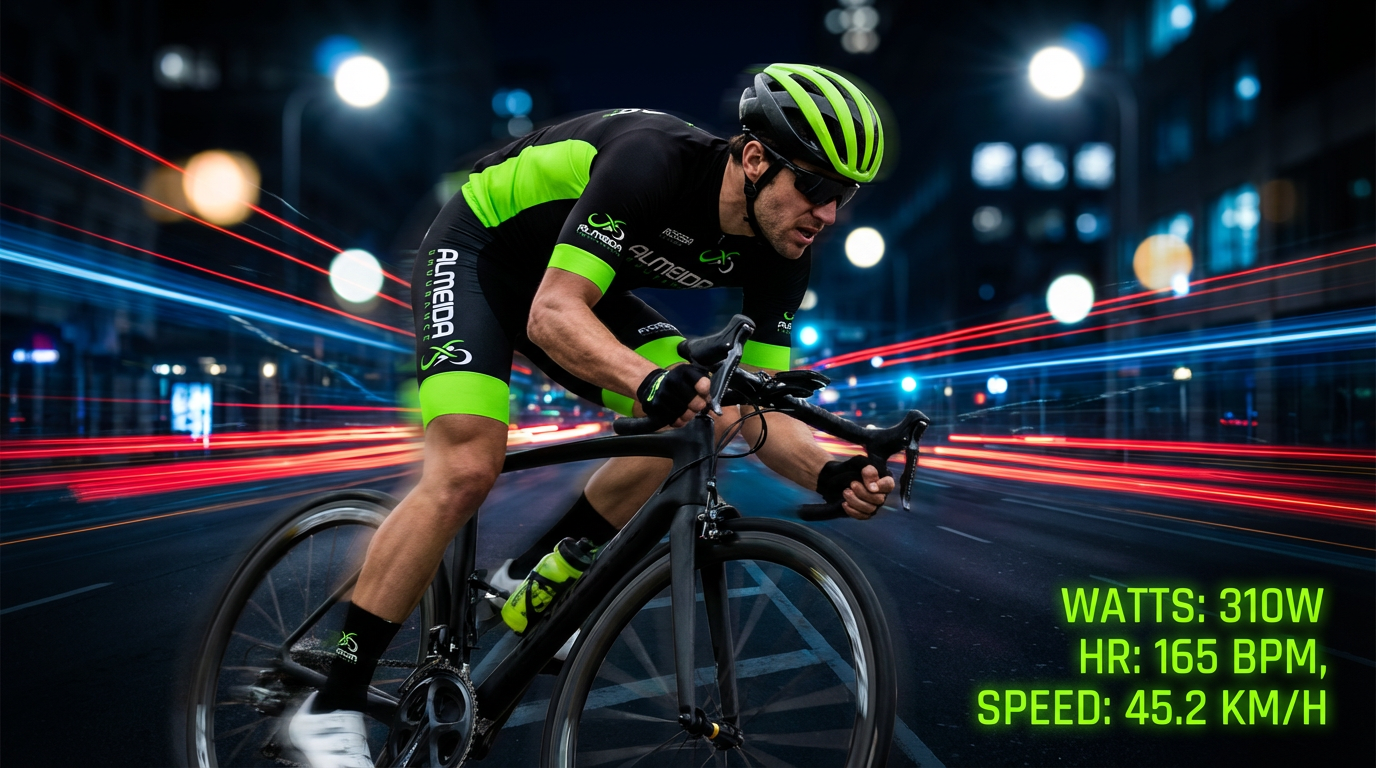 Ciclista Almeida Endurance em alta performance
